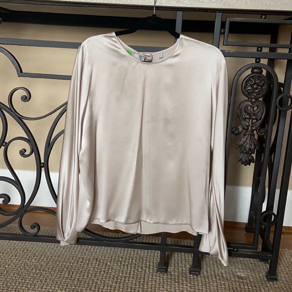 Vince long sleeve silk blouse